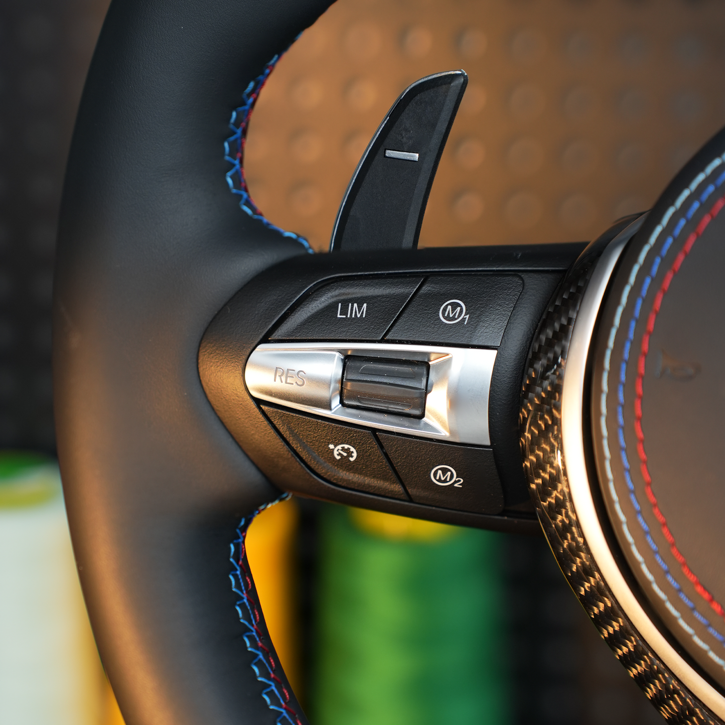 LED Carbon fiber genuine leather steering wheel assembly,For BMW F30 F32 F10 F20 F82 E46 E60 E90 M2 M4 M5 M6 X3 X4