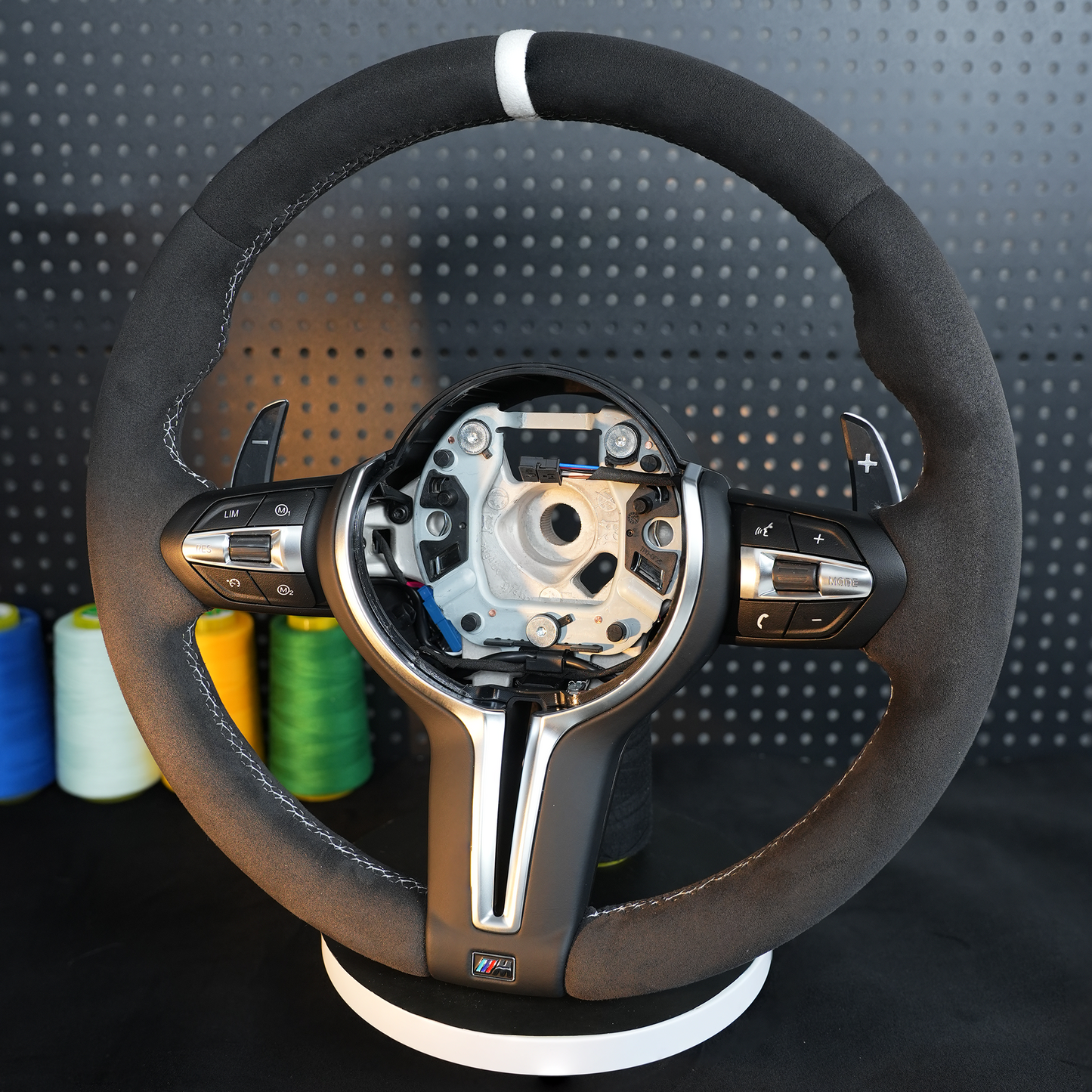 Suede Genuine leather steering wheel assembly,For BMW F30 F32 F10 F20 F82 E46 E60 E90 M2 M4 M5 M6 X3 X4
