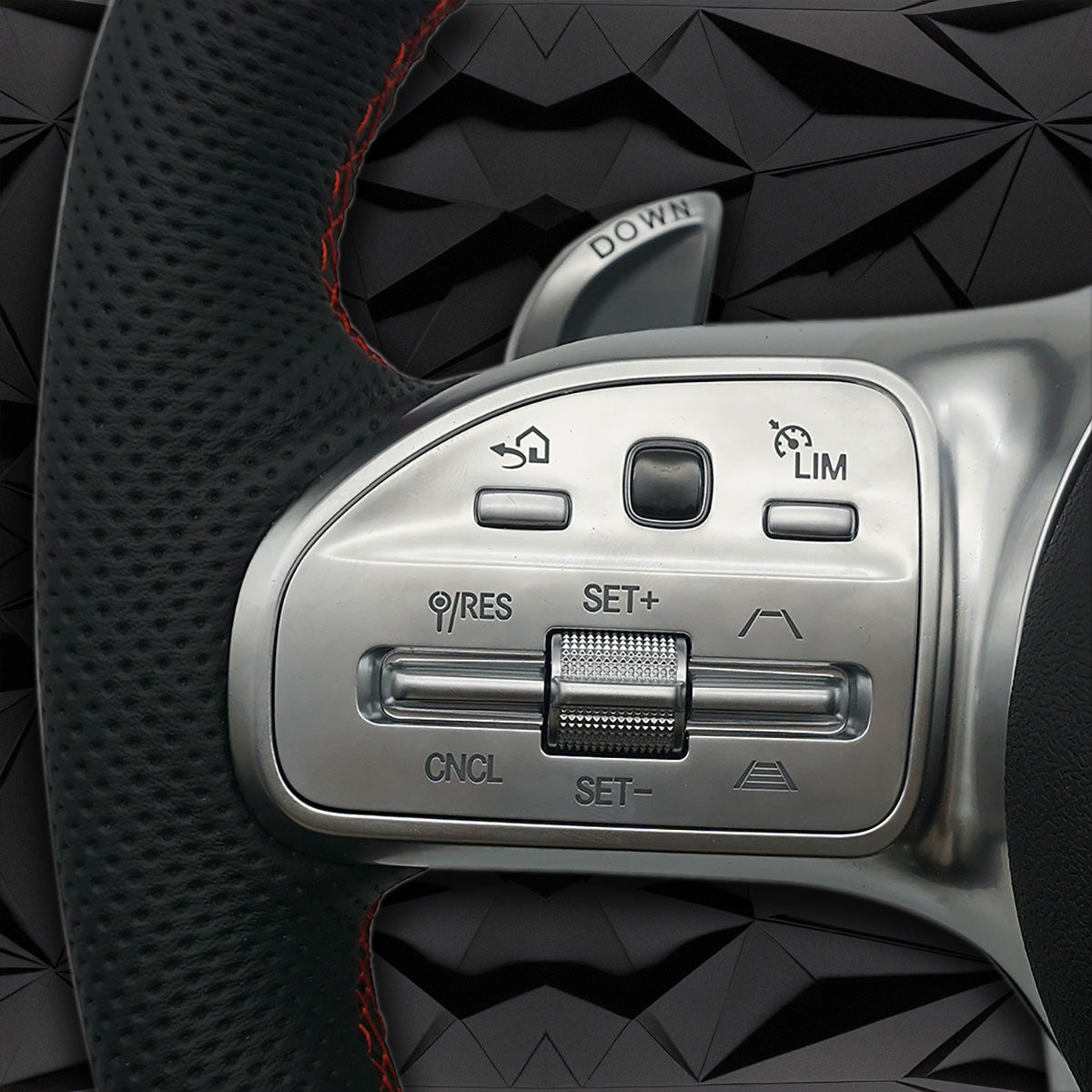 Leather perforated AMG sport steering wheel, suitable for Mercedes Benz A200 C260 C200