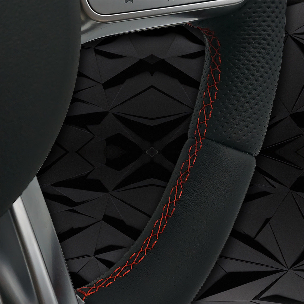 Leather perforated AMG sport steering wheel, suitable for Mercedes Benz A200 C260 C200