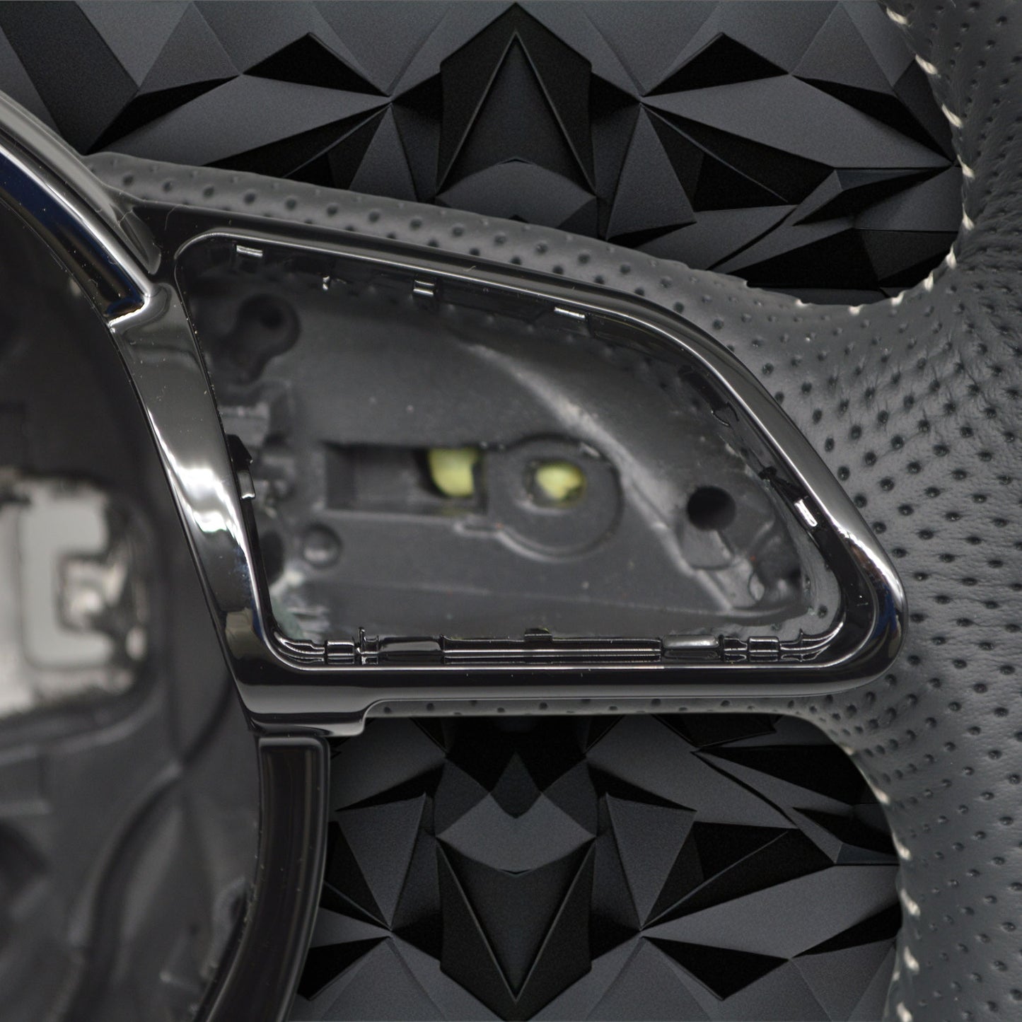 Fully perforated leather steering wheel，for Audi A4 B8 A3 8V