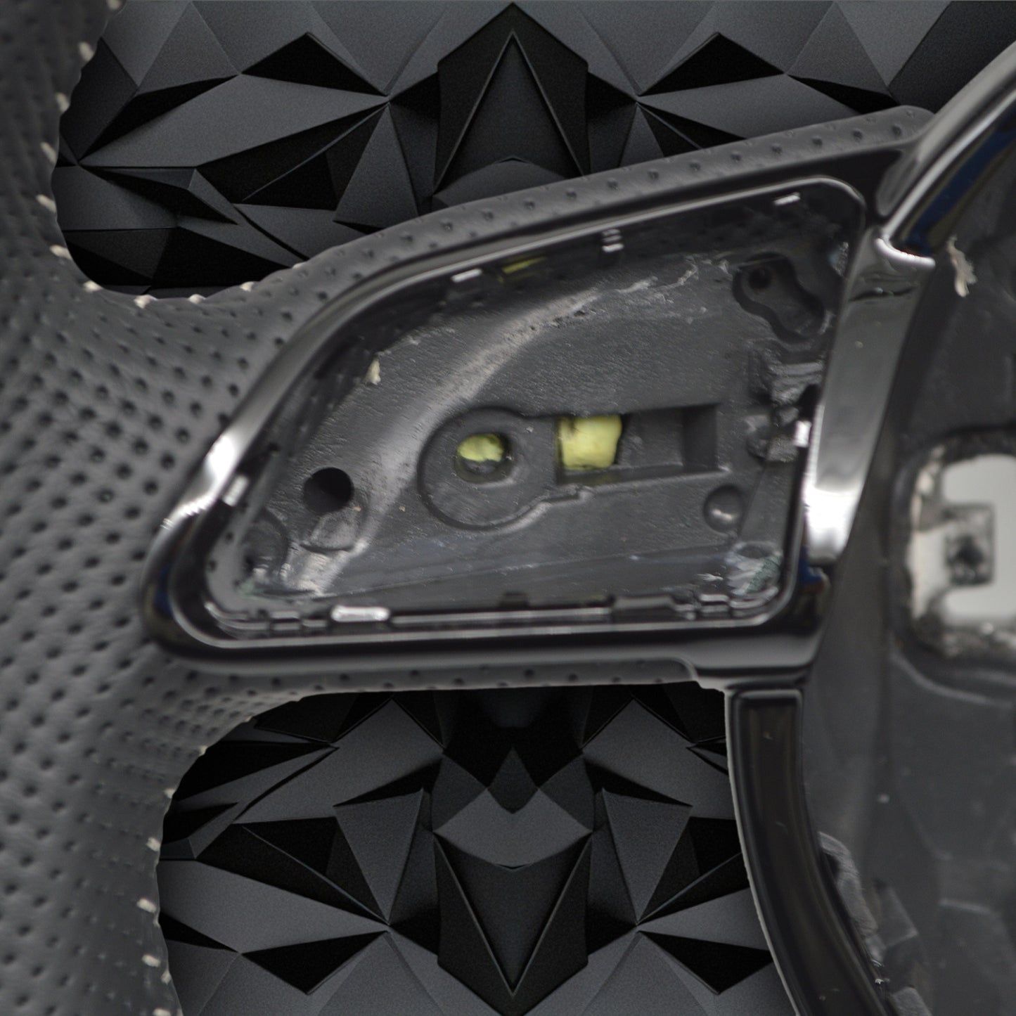 Fully perforated leather steering wheel，for Audi A4 B8 A3 8V