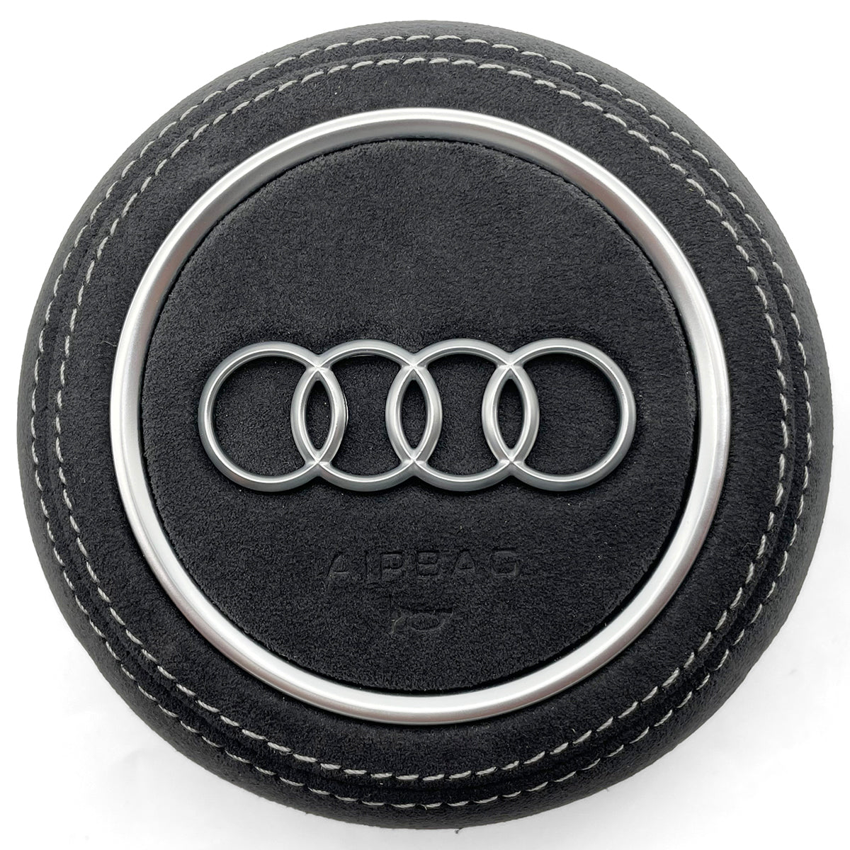 Flip fur red line multifunctional flat bottomed sports steering wheel, suitable for Ao A3 A4 A5 B9