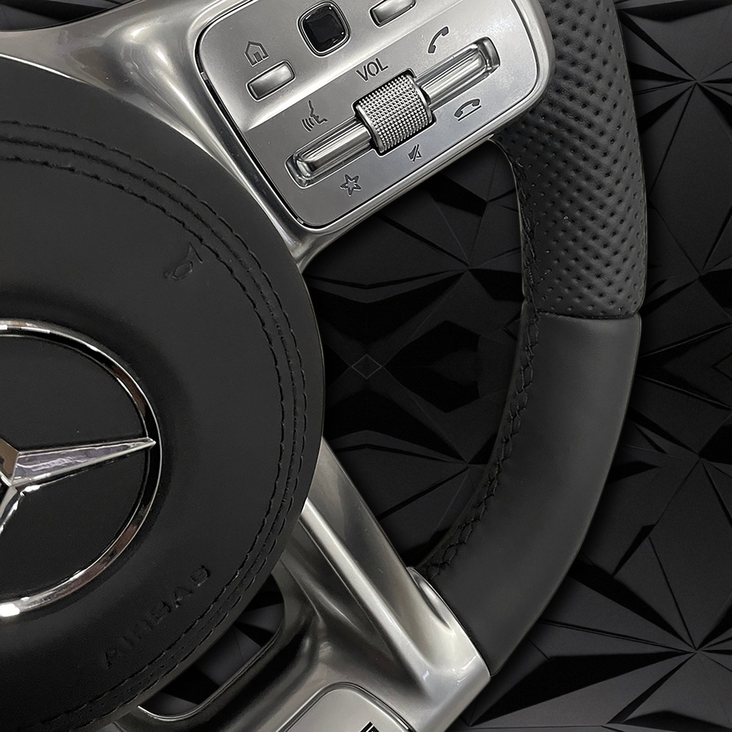 Custom Steering Wheel for Mercedes Benz W205 C63 W204 C43 Amg