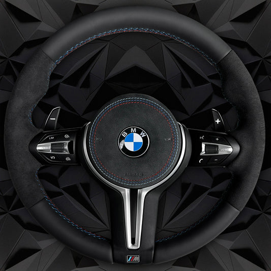 Fur leather steering wheel assembly, suitable for BMW F30 F32 F10 F20 F82 E46 E60 E90 M2 M3 M4 M5 M6 X3 X4